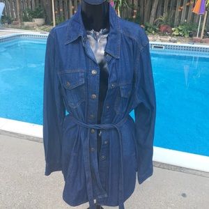 Denim shirt jacket